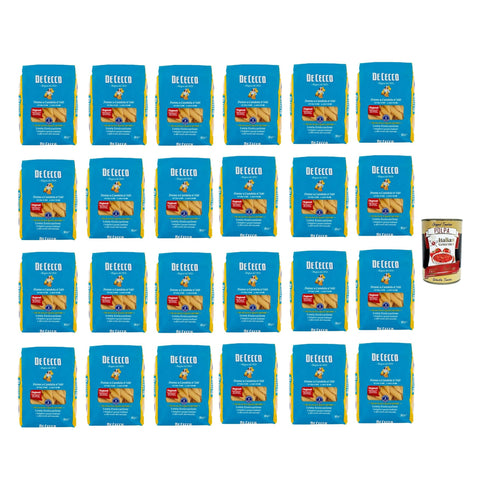 De Cecco Penne a Candela N°340, 100% Italienisch Pasta Nudeln 24x 500 g Internationale Nudeln Original