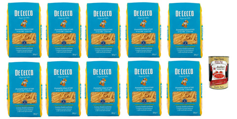 Italian Gourmet Internationale Nudeln De Cecco Pennette Lisce N°140 100% Italienisch Pasta Nudeln 10x 500g + Italian Gourmet Polpa 400g 8032804040014