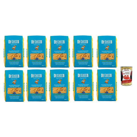 DE CECCO Pennette Lisce N°140 100% Pasta Nudeln 10x500g Original italienisch
