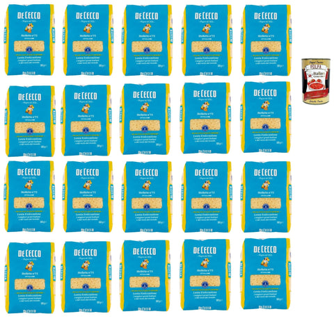 Italian Gourmet Internationale Nudeln De Cecco Stellette N°75, 100% Italienisch Pasta Nudeln 20x 500g + Italian Gourmet Polpa 400g 8032804040014