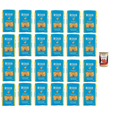 DE CECCO Tubetti Lisci N°62, 100% Pasta Nudeln 24x500g Original italienisch