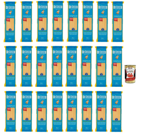 Italian Gourmet Internationale Nudeln De Cecco Vermicelli N°170 100% Italienisch Pasta Nudeln 24x 500g + Italian Gourmet Polpa 400g 8032804040014