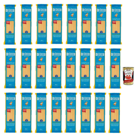De Cecco Vermicelli N°170 100% Italienisch Pasta Nudeln 24x500 g italienisch Original + kostenlos Polpa 400 g