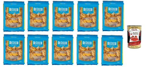 Italian Gourmet Internationale Nudeln De Ceco De Cecco le Specialità Lasagnette N°202, 100% Italienisch Pasta Nudeln 10x 500g + Italian Gourmet Polpa 400g 8032804040014