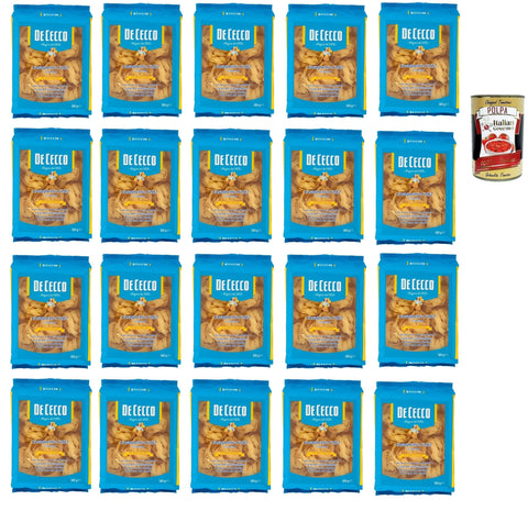 Italian Gourmet Internationale Nudeln De Ceco De Cecco le Specialità Lasagnette N°202, 100% Italienisch Pasta Nudeln 20x 500g + Italian Gourmet Polpa 400g 8032804040014