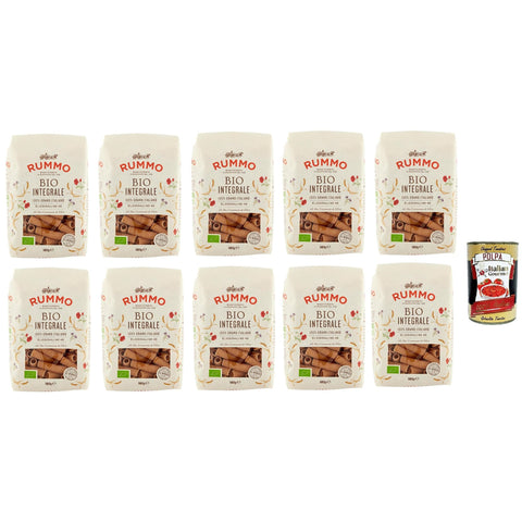 Rummo Pasta Integrale Elicoidali N° 49, Vollkornnudeln Nudeln Vollkorn Italienische Pasta 10x500g Original italienisch