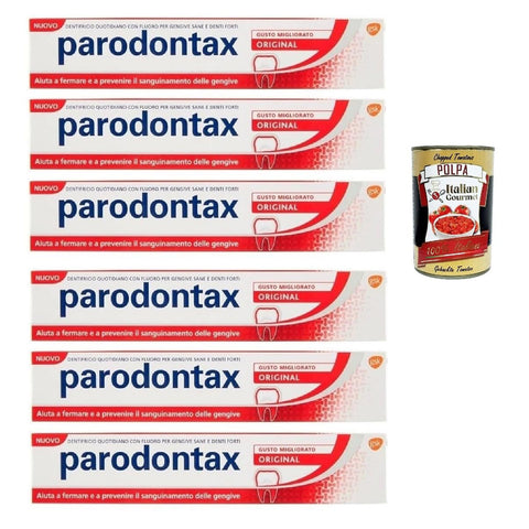 Dentifricio Original Zahnpasta für gesundes Zahnfleisch und starke Zähne, 6x 75 ml Intime Pflege & Hygiene italienisch
