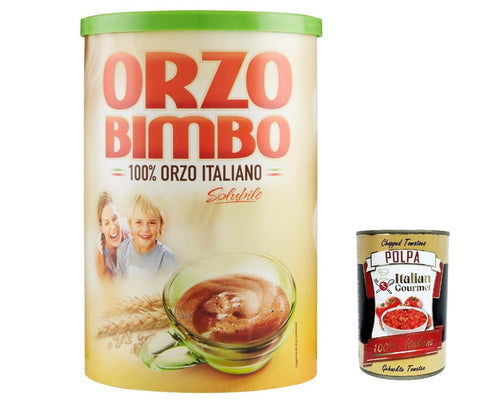 Orzo Bimbo 100% Italiano Instant Soluble Barley Grain Coffee 200 g 3x italienisch Original Pastasauce + gratis polpa 400 g
