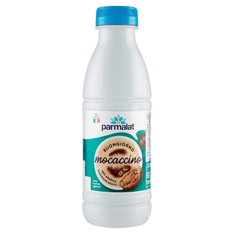 Italian Gourmet Kakao & Heiße Schokolade 12x Latte Parmalat UHT Mocaccino Mocaccino-Milch UHT Latte mit einer gierigen Kakaonote 500ml 8002580007006