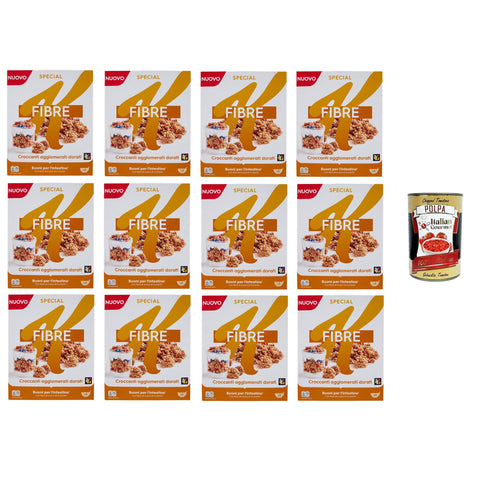 Special K High Fibre Knusprige goldene Agglomerate 12x 360 gr Kaltes Müsli italienisch Original