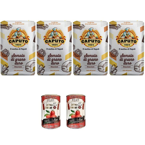 Caputo Hartweizengrieß Semola di grano duro rimacinata 4x1kg Original italienisch Feinkost