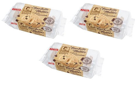 Matilde Vicenzi Ciambelle con Gocce di Cioccolato Donuts mit Schokoladenstückchen Packung 200 g 3x italienisch Original