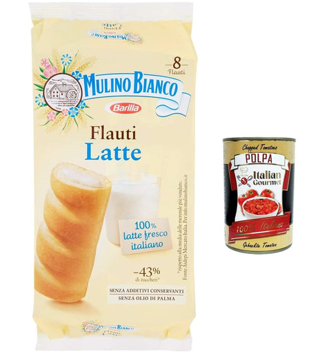 Mulino Bianco Flauti Milch kuchen snack mit 100 % frischer italienischer Milch 280 g Kekse italienisch Original