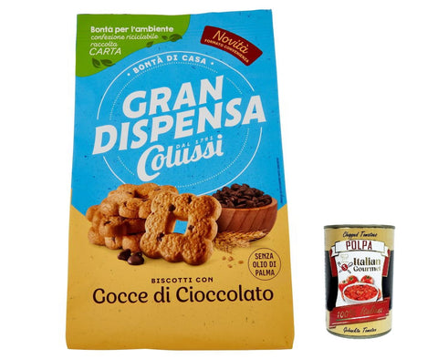 Scotti Biscotti frollini gran dispensa gocce cioccolato, Kekse mit Schokoladenstückchen 6x600g Original italienisch