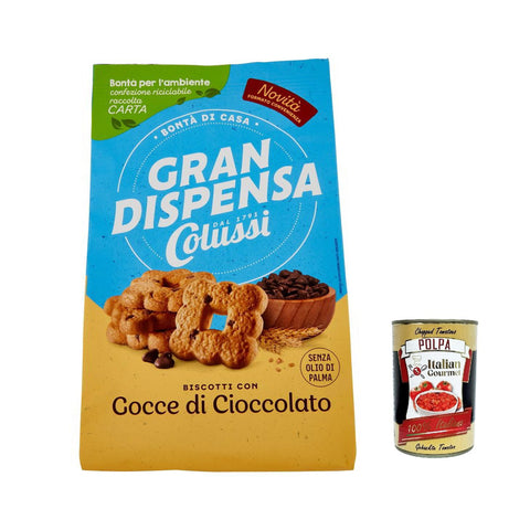 Scotti Biscotti frollini gran dispensa gocce cioccolato, Kekse mit Schokoladenstückchen 6x600g Original italienisch