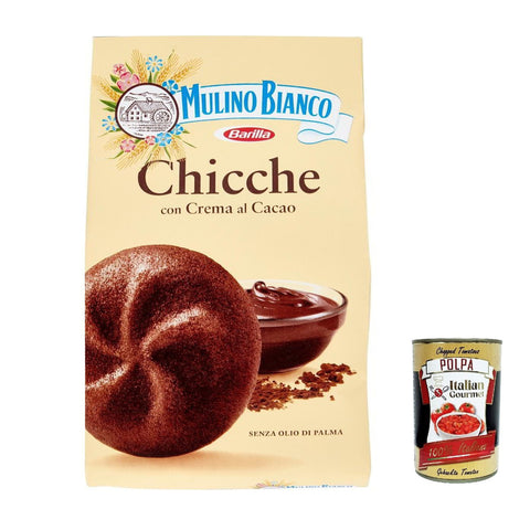 Mulino Bianco Kekse mit Schokolade Kakao Chicche di cacao, cookies cocoa Kuchen 6x200g Original italienisch