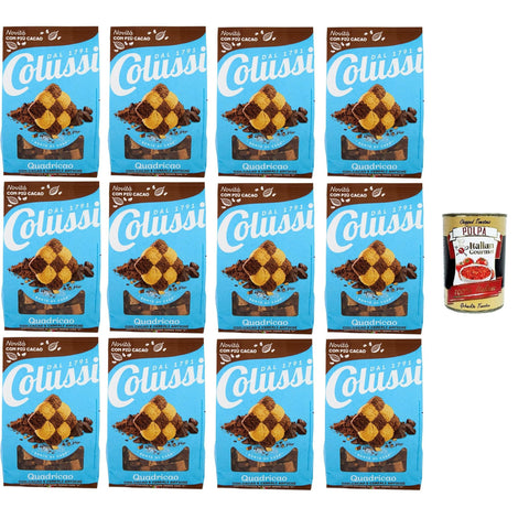 Colussi Quadricao Biscotti con Cacao e Cereali Antichi Kekse mit Kakao und altem Getreide 12x450 g italienisch Original