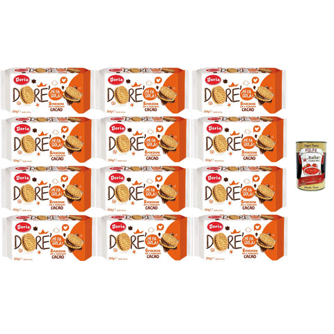 Doria - Doria - Dorè Doricrem Gusto Cacao Dorè Doricrem Kakaogeschmack packung mit 8 Portionen 12x304 g italienisch Original Pastasauce + kostenlos polpa