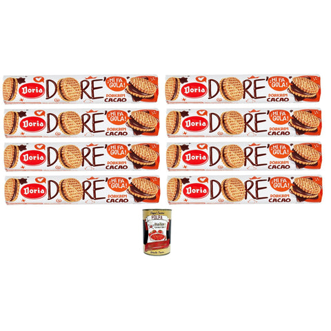 Doria Dorè Doricrem Gusto Cacao Tubo Dorè Doricrem Kakaogeschmack Tube 8x150g Original italienisch Kekse