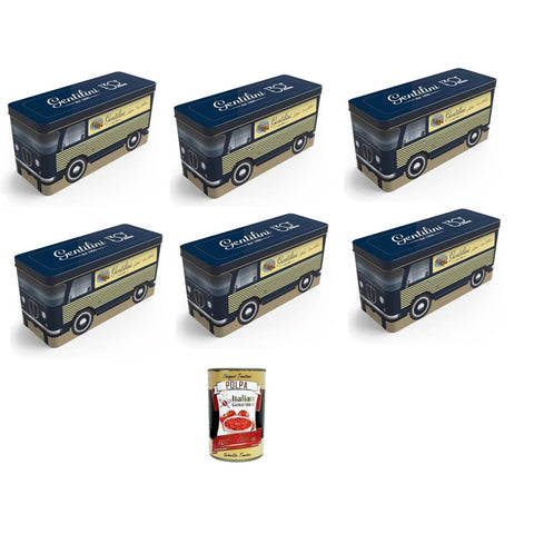 Gentilini- Portafette Classiche con Fette biscottate classiche Klassischer Scheibenhalter mit klassischem Zwieback 6x185 g italienisch Original Kekse + kostenlos