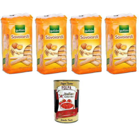 Gullon Savoiardi Biscotti all'Uovo Savoiardi Eierkekse 4x300g Original italienisch