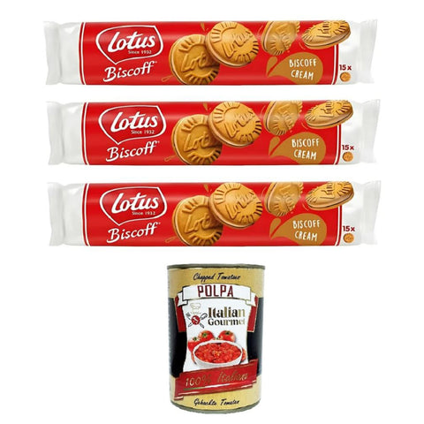 Lotus Biscoff Sandwich Zwei knusprige karamellisierte Kekse, gefüllt mit Sahne mit Biscoff Geschmack 3x150 g italienisch Original