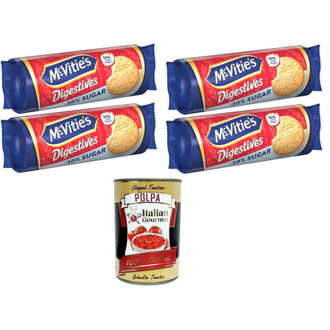 Scotti Mc Vitie's Biscotti Digestives Biscotti Meno 30% di Zuccheri Biscotti Digestives Kekse, weniger 30% Zucker, 4 x 300 g italienisch Original