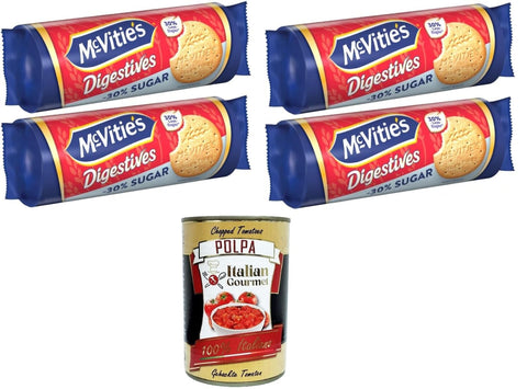 Scotti Mc Vitie's Biscotti Digestives Biscotti Meno 30% di Zuccheri Biscotti Digestives Kekse, weniger 30% Zucker, 4 x 300 g italienisch Original