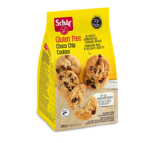 Schär Choco Chip Cookies, 2er Pack (2 x 200 g Packung) Kekse italienisch Original