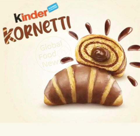 Italian Gourmet Kekse Testpaket Kinder Kornetti 3x Cioccolato 3x Crema al Latte, Croissants mit Schokoladen- und Milchcremefüllung, 6 Packungen à 270g 8000500457672
