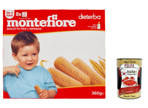 Montefiore Biscotto per l'Infanzia, dal 4 mese 360 g Kekse, Zwieback & Chips italienisch Original
