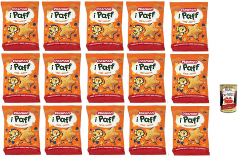 Italian Gourmet Kekse, Zwieback & Chips Plasmon snack Ceci e Zucca 12x 15g + Italian Gourmet polpa 400g 8032804040014