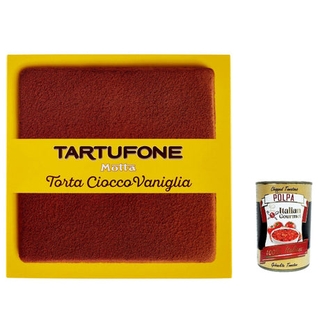 Motta Tartufone Torta Ciocco Vaniglia Creme Schokoladenkuchen Schokoladendessert 450 G Knabberartikel italienisch Original