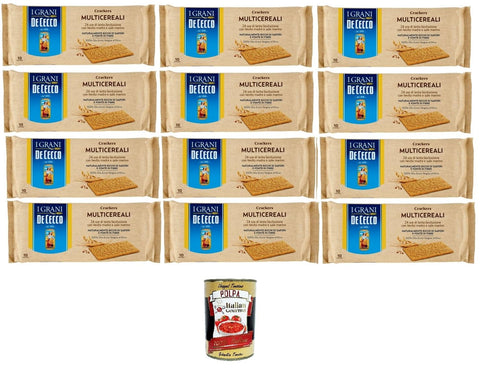 DE CECCO Crakers Multicereali Mehrkorncracker 12x250g Original italienisch Snack