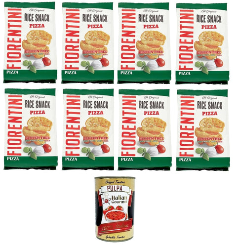 Italian Gourmet Knäckebrot Fiorentini the Originals Reis-Snack-Pizza 8x40 g+ Italian Gourmet polpa 400g 8032804040014