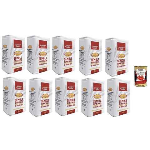 Mininni Semola Nachgemahlener Hartweizengrieß Packung mit kg.1 Koch- & Backzutaten italienisch Original