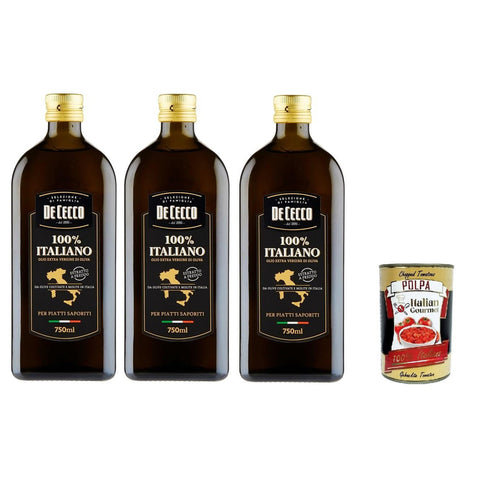 DE CECCO 100 % ITALIENISCHES EVO ÖL 3x750ml Original italienisch Zutat