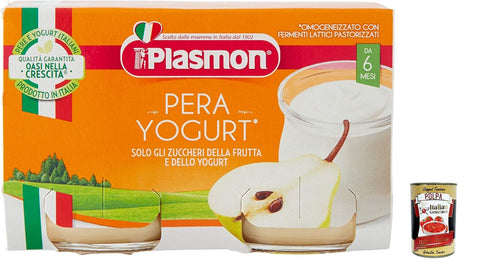 Plasmon Pera e Yogurt 2x120g Original italienisch Zutat