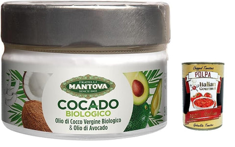 Mantova Kokosöl BIo und Avocadoöl Bio, Bio Öl aus der zertifizierten Bio Landwirtschaft 6x90ml Original italienisch Zutat
