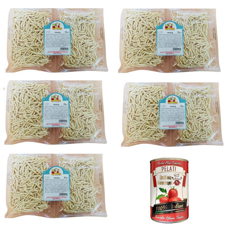 Le Vie del Grano Trofie Mit Hartweizengrieß stabilisierte Nudeln 5x 500 gr Koch- & Backzutaten italienisch Original