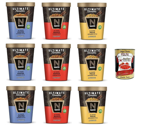 NAKED ULTIMATE Testpaket Japanese, Korean 9x90g Original italienisch Zutat