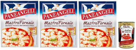 Paneangeli Lievito di Birra Mastro Fornaio per Pizze, Focacce 3x21g Original italienisch Zutat