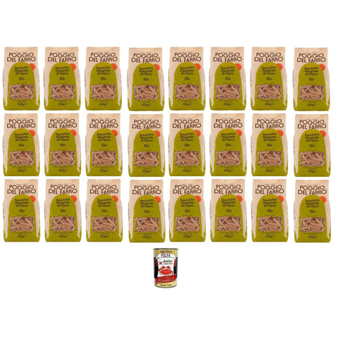 Poggio del Farro Penne Specialità Integrale Di Farro Vollkorn Dinkel Spezialität 24x500 gr Koch- & Backzutaten italienisch Original