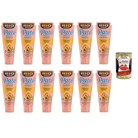 Rio Mare- Rio Mare- Patè Tonno e Carote Thunfisch-Karotten-Patè 12x100 g italienisch Original Pastasauce + kostenlos polpa 400 g