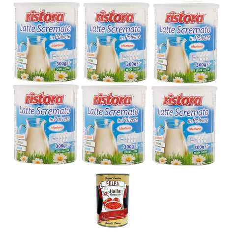 Ristora Latte scremato in polvere Instant Magermilchpulver 6x300 gr Koch- & Backzutaten italienisch Original