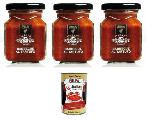Urbani Tartufi Salsa BBQ al tartufo Trüffel BBQ Sauce 3x 90 gr Koch- & Backzutaten italienisch Original