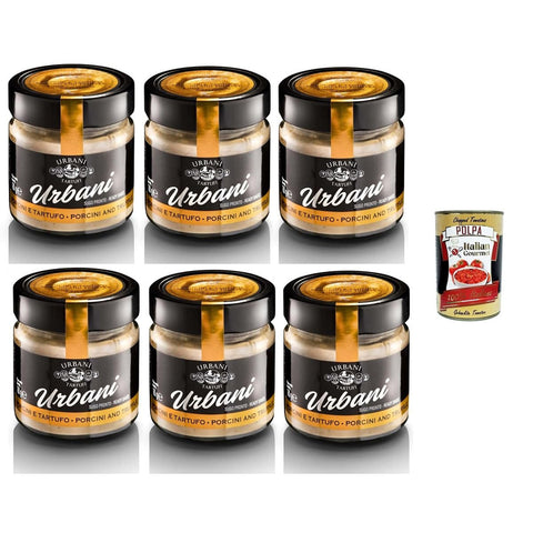 Urbani Tartufi Sugo Porcini & Tartufo Steinpilz und Trüffelsauce 6x 130 gr Koch- & Backzutaten italienisch Original