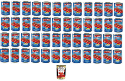 Italian Gourmet Koch- & Backzutaten Vitale Kirschtomaten in der 400g-Dose 48x 400gr+ Italian Gourmet Polpa 400g 8007354025101