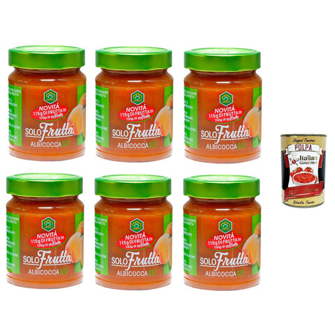 Apicoltura Casentinese marmellata Solo Frutta Albicocca Marmelade Nur Frucht Aprikose 6x295g Original italienisch Aufstrich