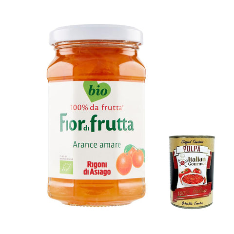 Rigoni di Asiago - Fiordifrutta Bitterorangen -Aufstrich Marmelade Konfitüre Brotaufstriche Original aus 12x250 g italienisch Original Pastasauce + kostenlos polpa